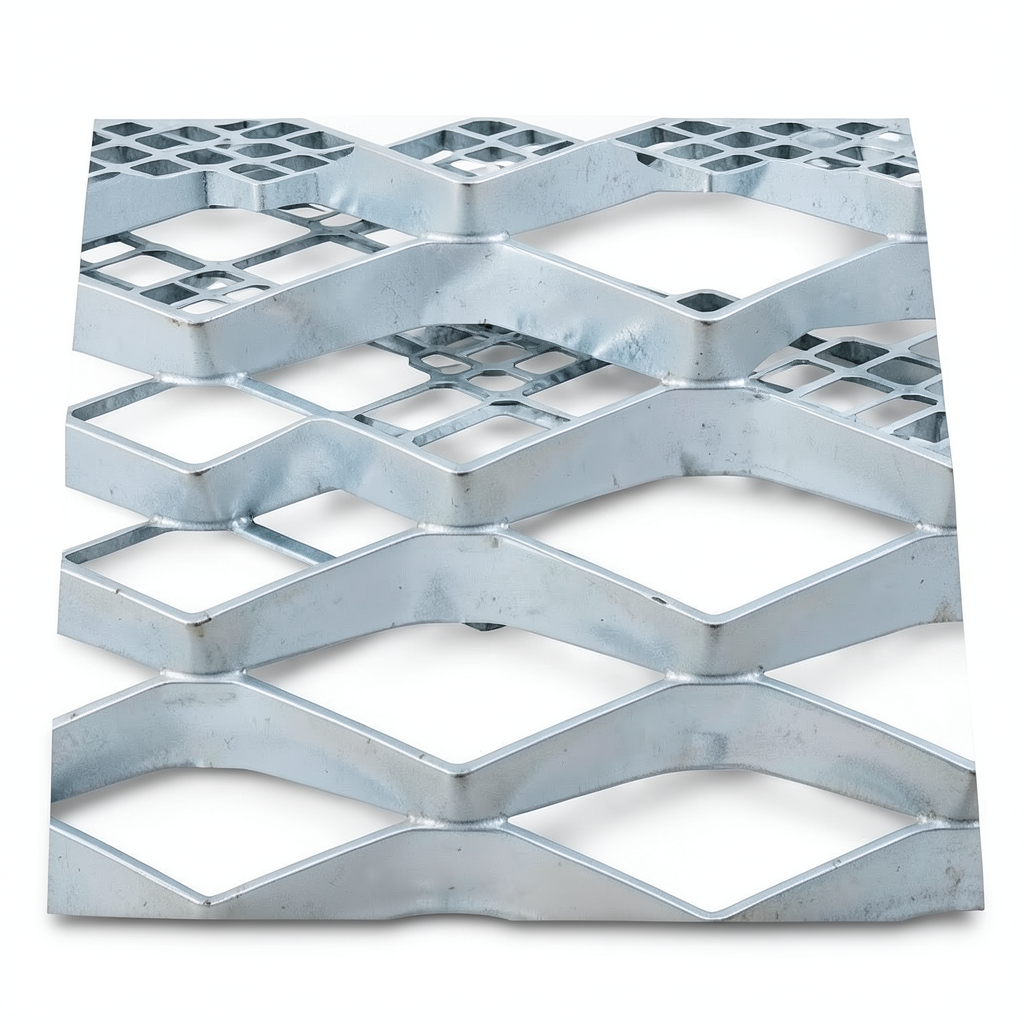 Galvanized Steel Expanded Metal Mesh Thickness 3.8 mm Width 1.22 m Length 3 m