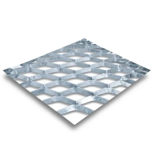 Galvanized Steel Expanded Metal Mesh Thickness 3.8 mm Width 1.22 m Length 5 m