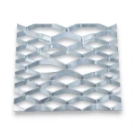 Galvanized Steel Expanded Metal Mesh Thickness 3.8 mm Width 1.22 m Length 1 m