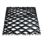 Hot Rolled (Black) Steel Expanded Metal Mesh  [Mazyoon] Thickness 4.8 mm Width 2.44  meter Length 6 meter | Bait Al Tatawor Company