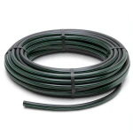 HDPE Plastic Coil Pipe Nominal Pressure 15.7 Bar PE 63 OD 125 mm SDR 6 Black with Green Stripes