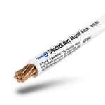 Stranded Wire 4sq mm 450/750V Copper Conductor PVC Insulation White | Al Fanar