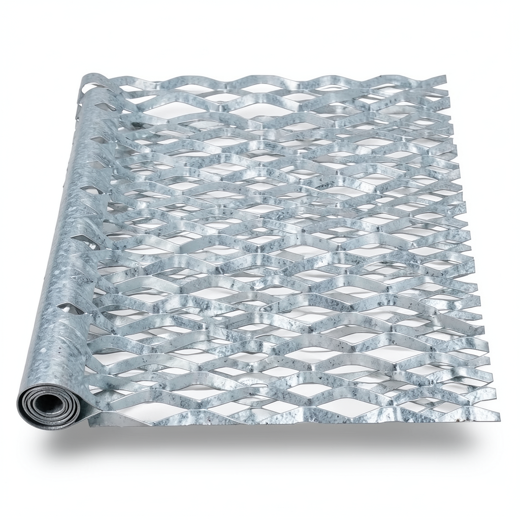 Galvanized Steel Expanded Metal Mesh Thickness 3 mm Width 1.22 m Length 7 m
