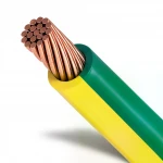لفة سلك تأريض نحاس مجدول مقاس 4 مم2 450/750 فولت، عزل PVC اخضر/اصفر | نحاسكم العالمية