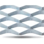 Galvanized Steel Expanded Metal Mesh Thickness 3.8 mm Width 1.22 m Length 1 m