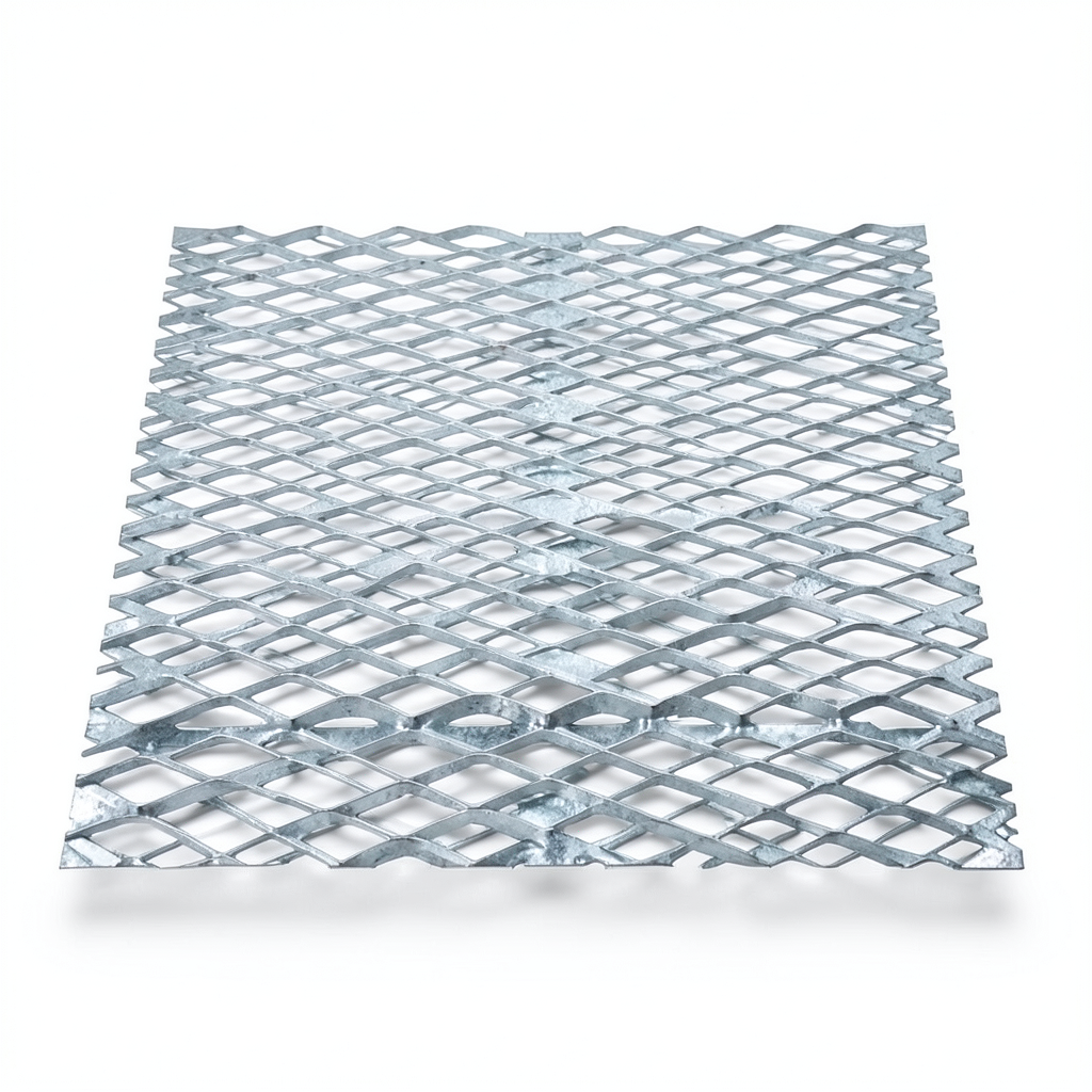 Galvanized Steel Expanded Metal Mesh Thickness 3.8 mm Width 1.22 M Length 2 M