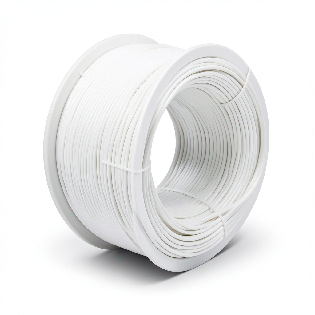 سلك مجدول 10 ملم 450/750 فولت، موصل نحاس، عزل PVC لون ابيض | مجموعة كابلات الرياض