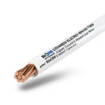 لفة سلك كهرباء مجدول 6 مم2 450/750 فولت، موصل نحاس، عزل PVC لون أبيض | مجموعة كابلات الرياض