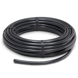 لفة أنابيب بلاستيك HDPE ضغط اسمي 9.8 بار PE 63 قطر خارجي 25 مم SDR 9 لون أسود