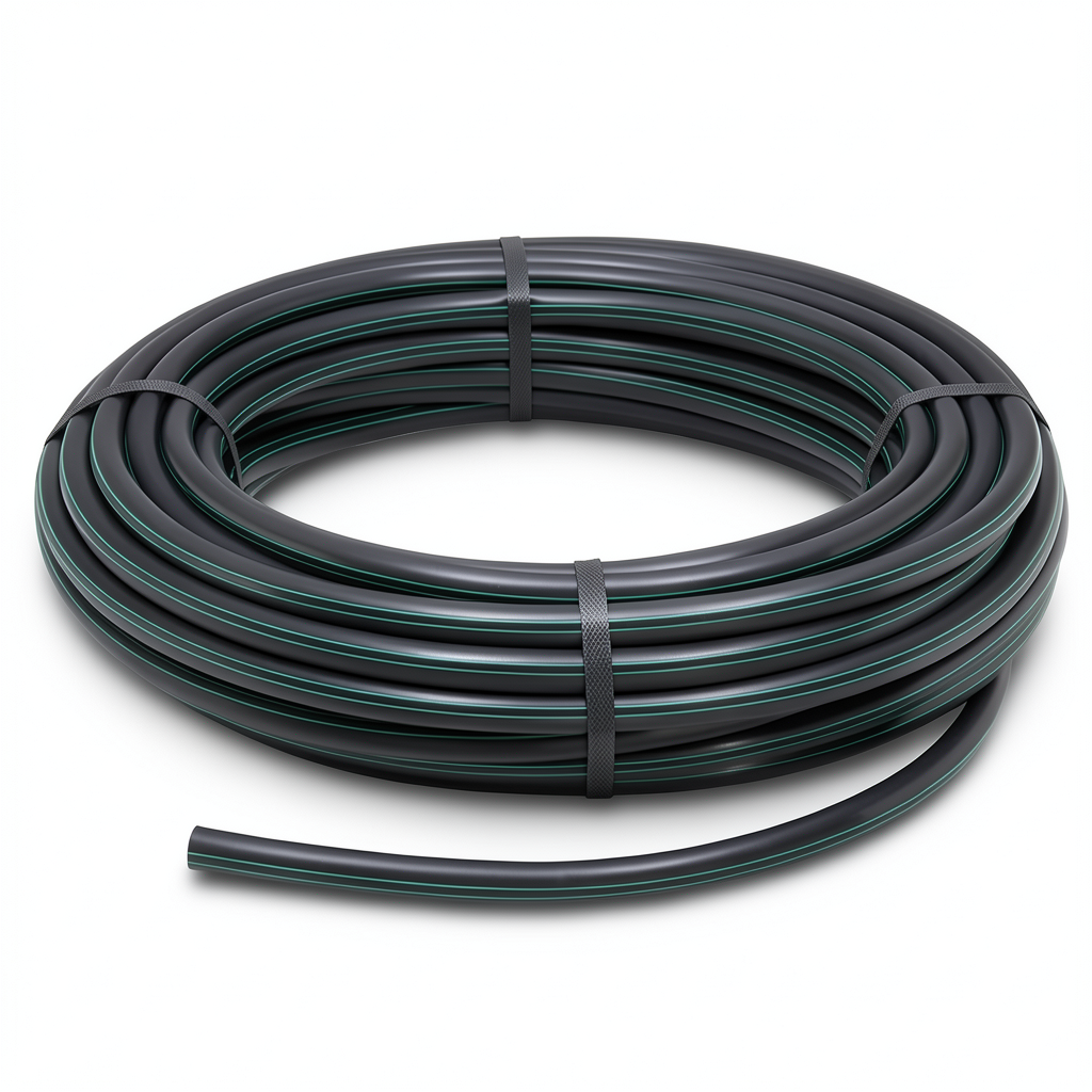 HDPE Coil Pipe Pressure 9.8 Bar PE 63 Size 40 mm SDR 9 Black
