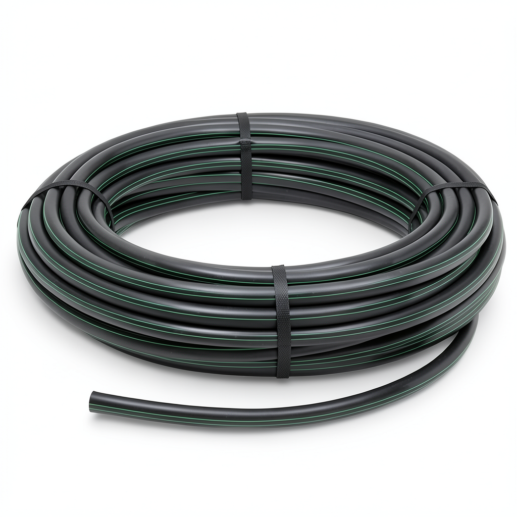 HDPE Polyethylene Coil Pipe Nominal Pressure 9.8 Bar PE 63 50 mm SDR 9 Black