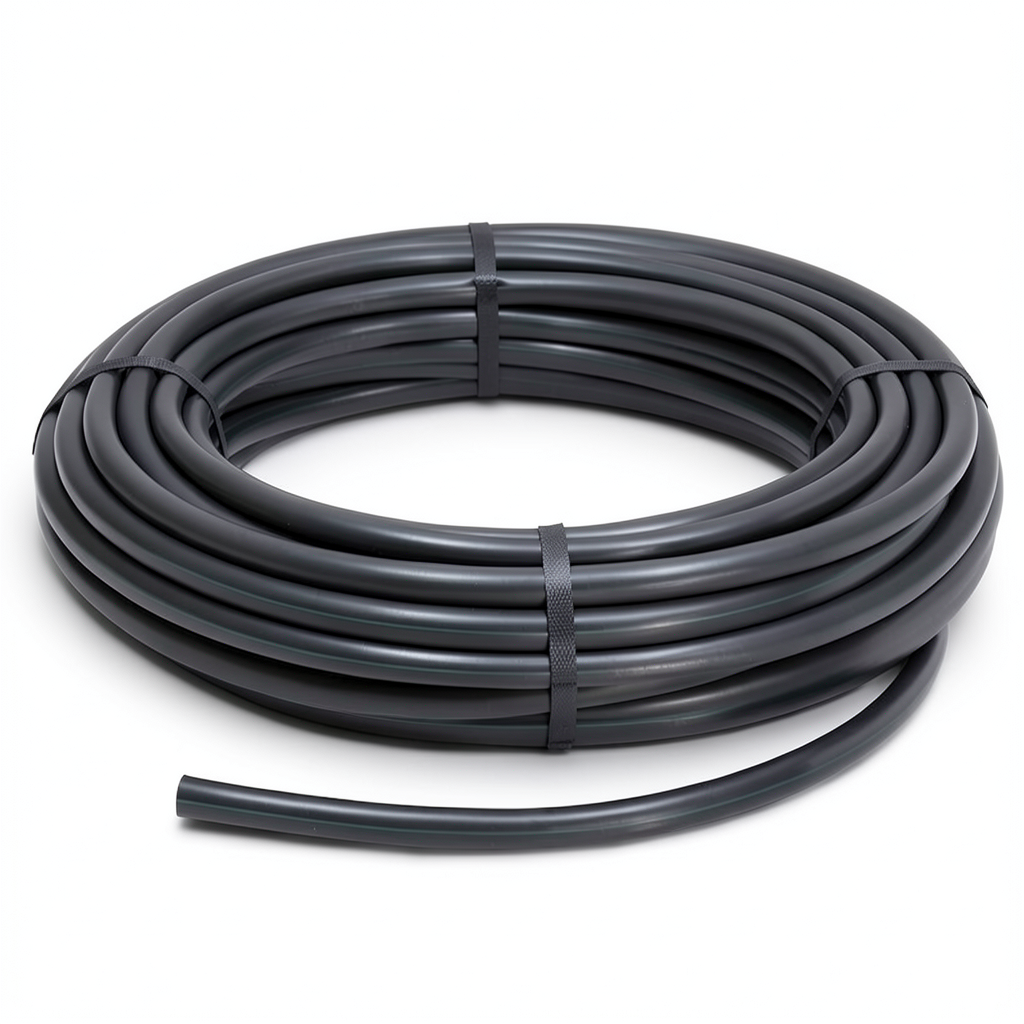 HDPE Plastic Coil Pipe PN 9.8 Bar PE 63 OD 63 mm SDR 9 Black
