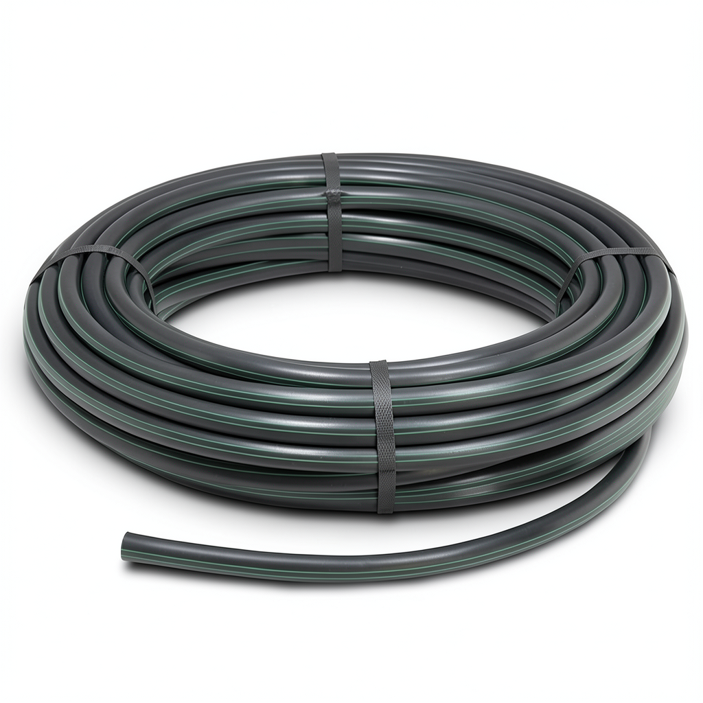 HDPE Plastic Coil Pipe PN 9.8 Bar PE 63 125 mm SDR 9 Black