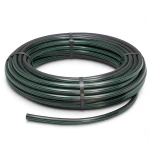 HDPE Plastic Coil Pipe Nominal Pressure 15.7 Bar PE 63 OD 160 mm SDR 6 Black with Green Stripes