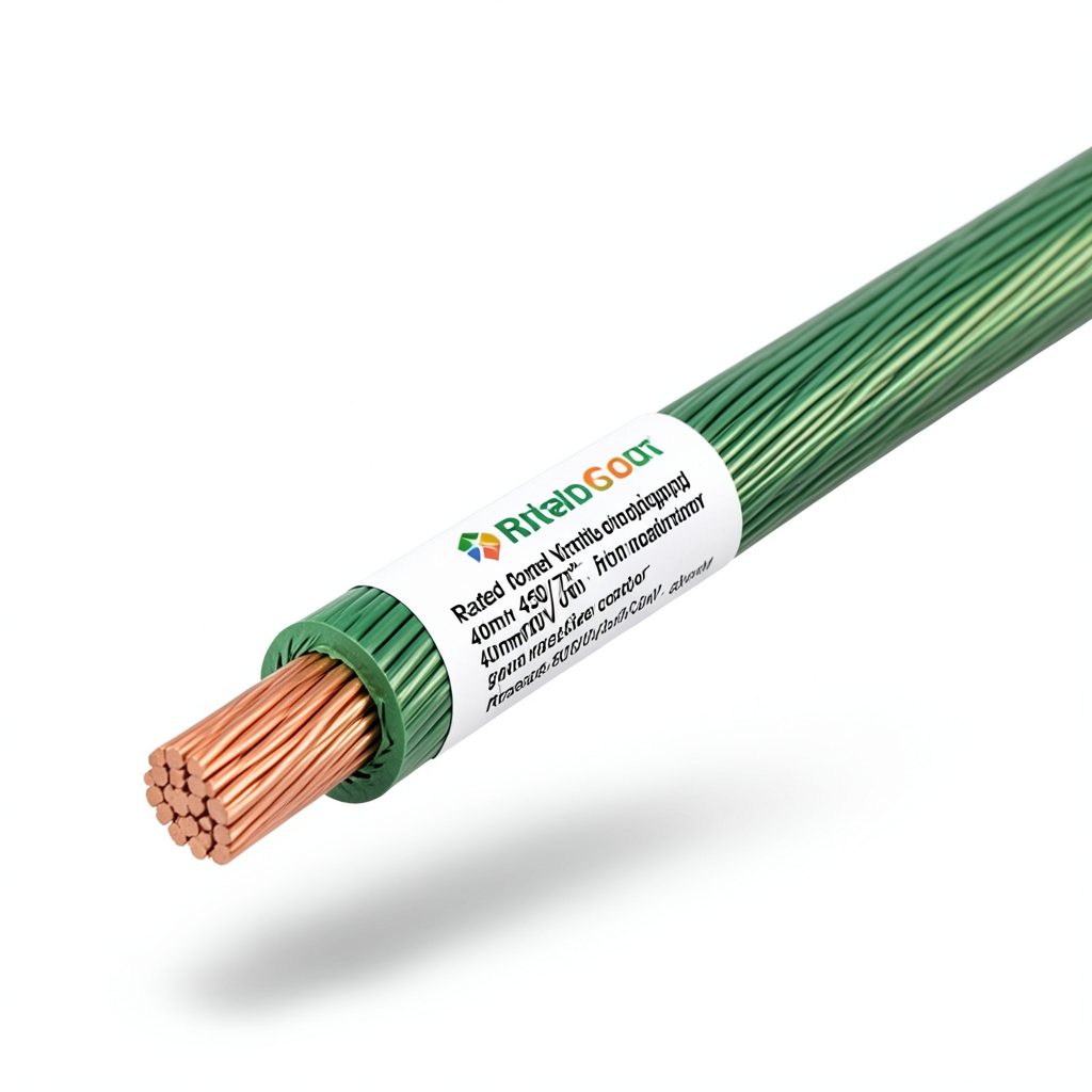 سلك مجدول نحاس 400 مم2 450/750 فولت عزل PVC لون أخضر | مجموعة كابلات الرياض