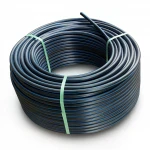 لفة أنابيب بولي ايثيلين عالي الكثافة ضغط  19.2 بار [PE 100] قطر خارجي 140 مم  SDR 7.4  لون اسود مع خط ازرق | مصنع المنى