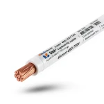 لفة سلك كهرباء مجدول 6 مم2 450/750 فولت، موصل نحاس، عزل PVC لون أبيض | مجموعة كابلات الرياض
