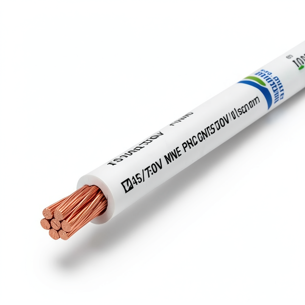 Stranded Wire 10sq mm 450/750V Copper Conductor PVC Insulation White | Riyadh Cables Group