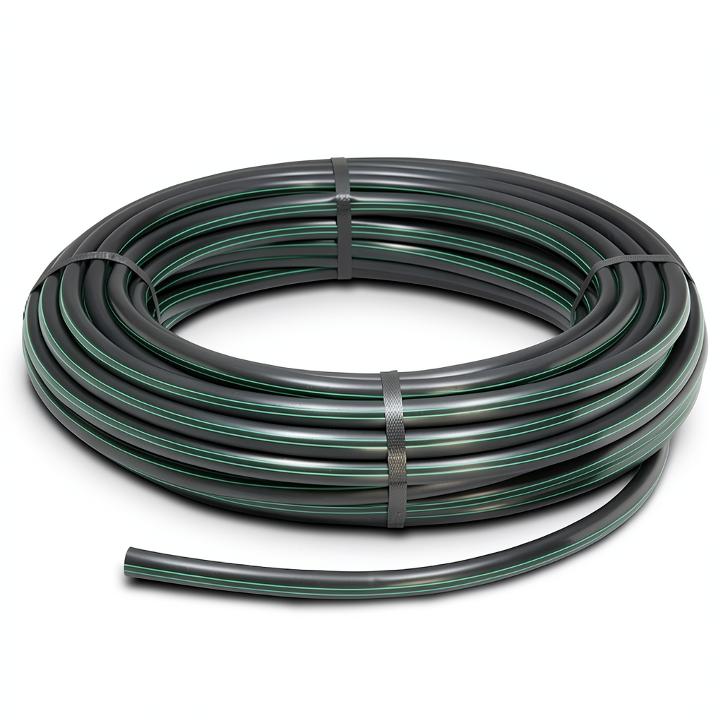 لفة أنابيب HDPE ضغط 15.7 بار PE 63 قطر خارجي 140 مم SDR 6 لون أسود