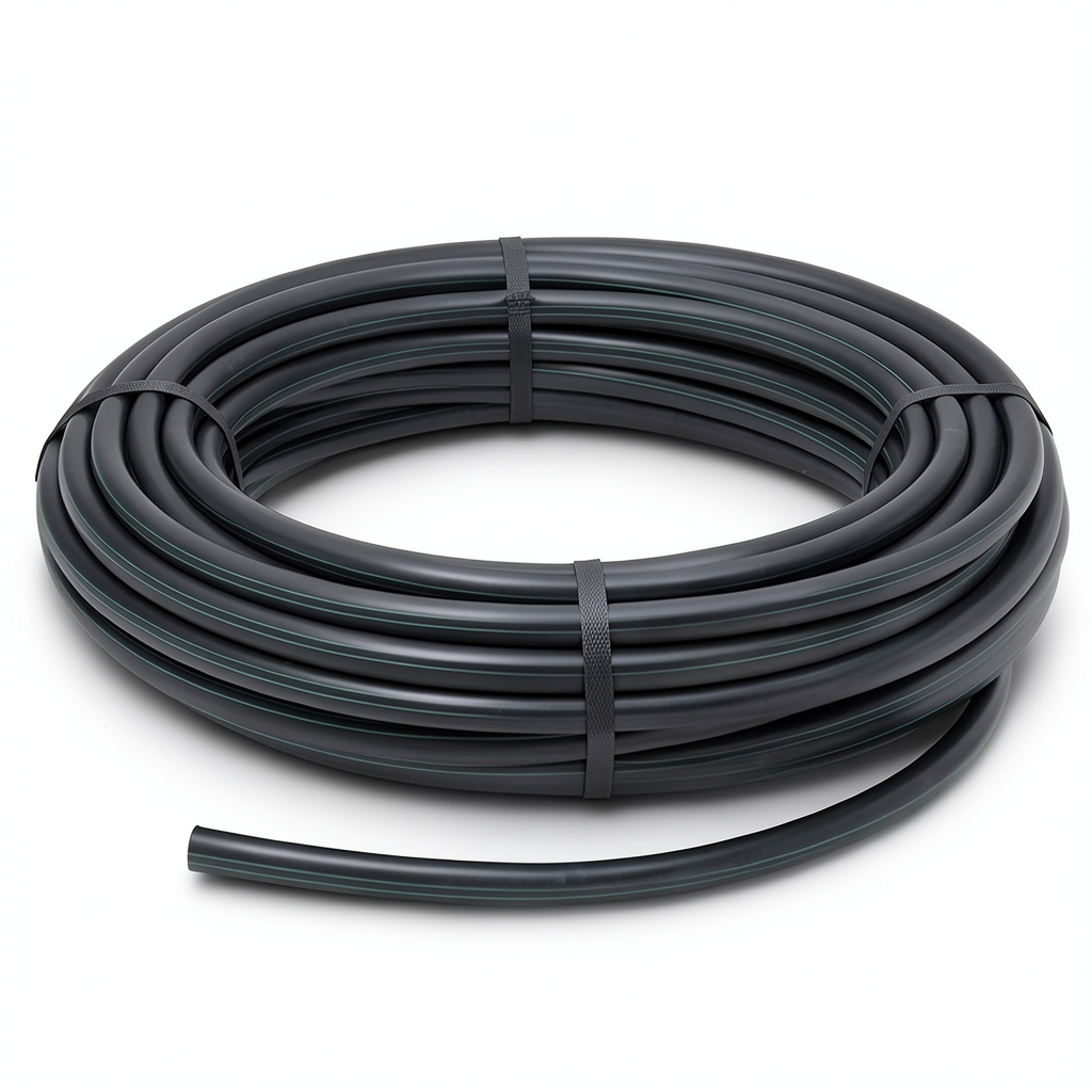 HDPE Coil Pipe Pressure 9.8 Bar PE 63 Size 16 mm SDR 9 Black