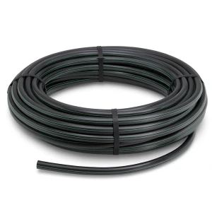 لفة أنابيب بلاستيك HDPE ضغط 9.8 بار PE 63 قطر خارجي 63 مم SDR 9 لون أسود