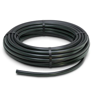 HDPE Polyethylene Plastic Coil Pipe Nominal Pressure 9.8 Bar PE 63 Size 75 mm SDR 9 Black