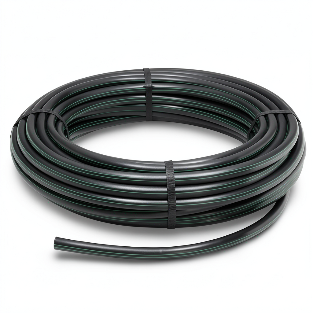 HDPE Plastic Coil Pipe PN 9.8 Bar PE 63 125 mm SDR 9 Black