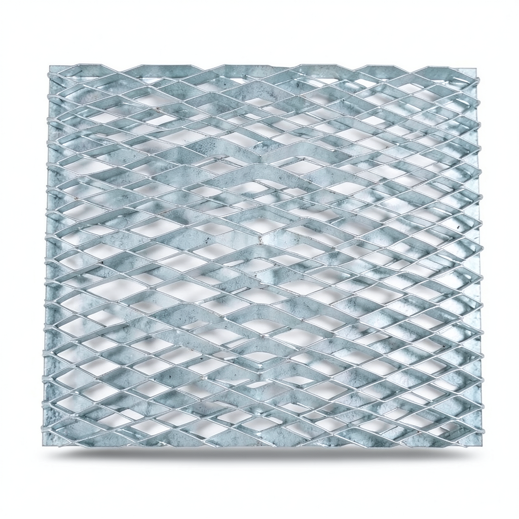 Galvanized Steel Expanded Metal Mesh Thickness 4.8 mm Width 1.22 M Length 1 M