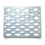 Galvanized Steel Expanded Metal Mesh Thickness 3.8 mm Width 1.22 M Length 7 M