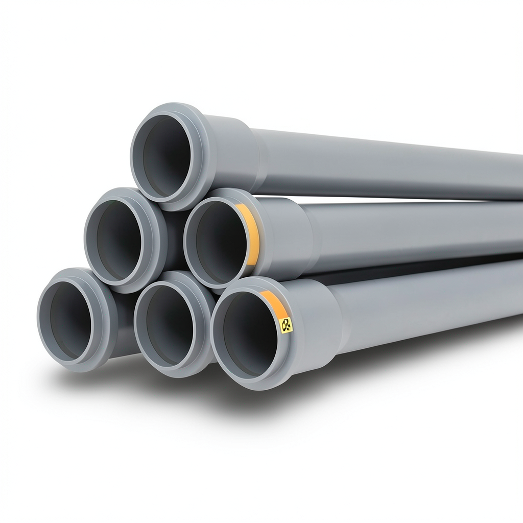 UPVC Pipes PN 4 Bar Size 125 mm Thickness 2.5 mm Gray Color | SAPPCO