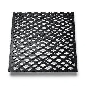 Hot Rolled Black Steel Expanded Metal Mesh Thickness 3.8 mm Width 1.22 m Length 1 m