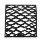 Hot Rolled Black Steel Expanded Metal Mesh Thickness 3.8 mm Width 1.22 m Length 3 m