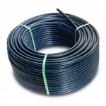 لفة أنابيب HDPE ضغط  19.2 psi  قطر خارجي 63 مم  SDR 7.4  لون اسود مع خط ازرق | مصنع المنى
