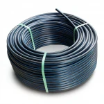 HDPE Plastic Coil Pipe  Nominal Pressure 19.2 Bar [PE 100] OD 110 mm  SDR 7.4  Color Black with Blue Stripes | Almona Factory