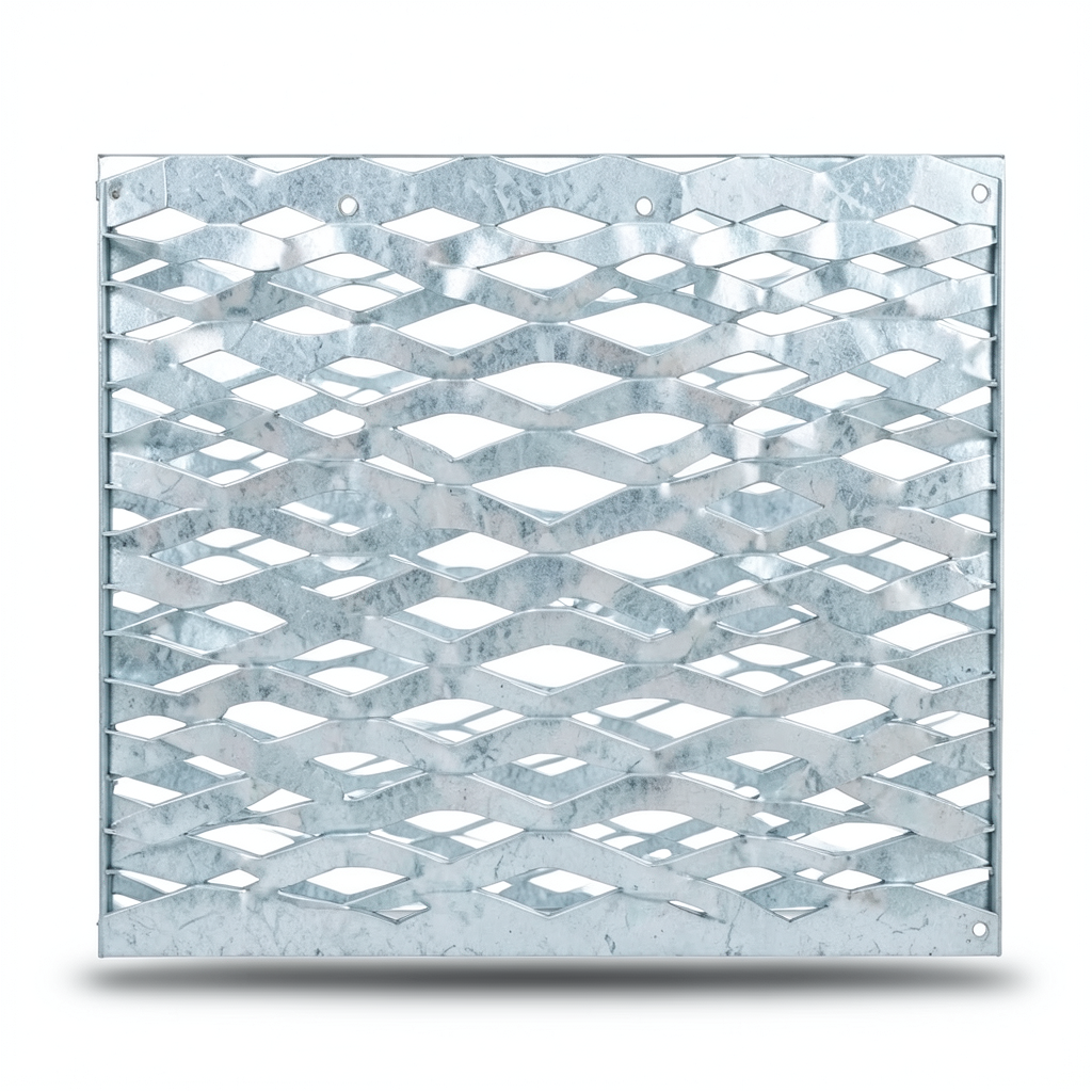 Galvanized Steel Expanded Metal Mesh 4.8 mm Thickness 1.22 m Width 2 m Length
