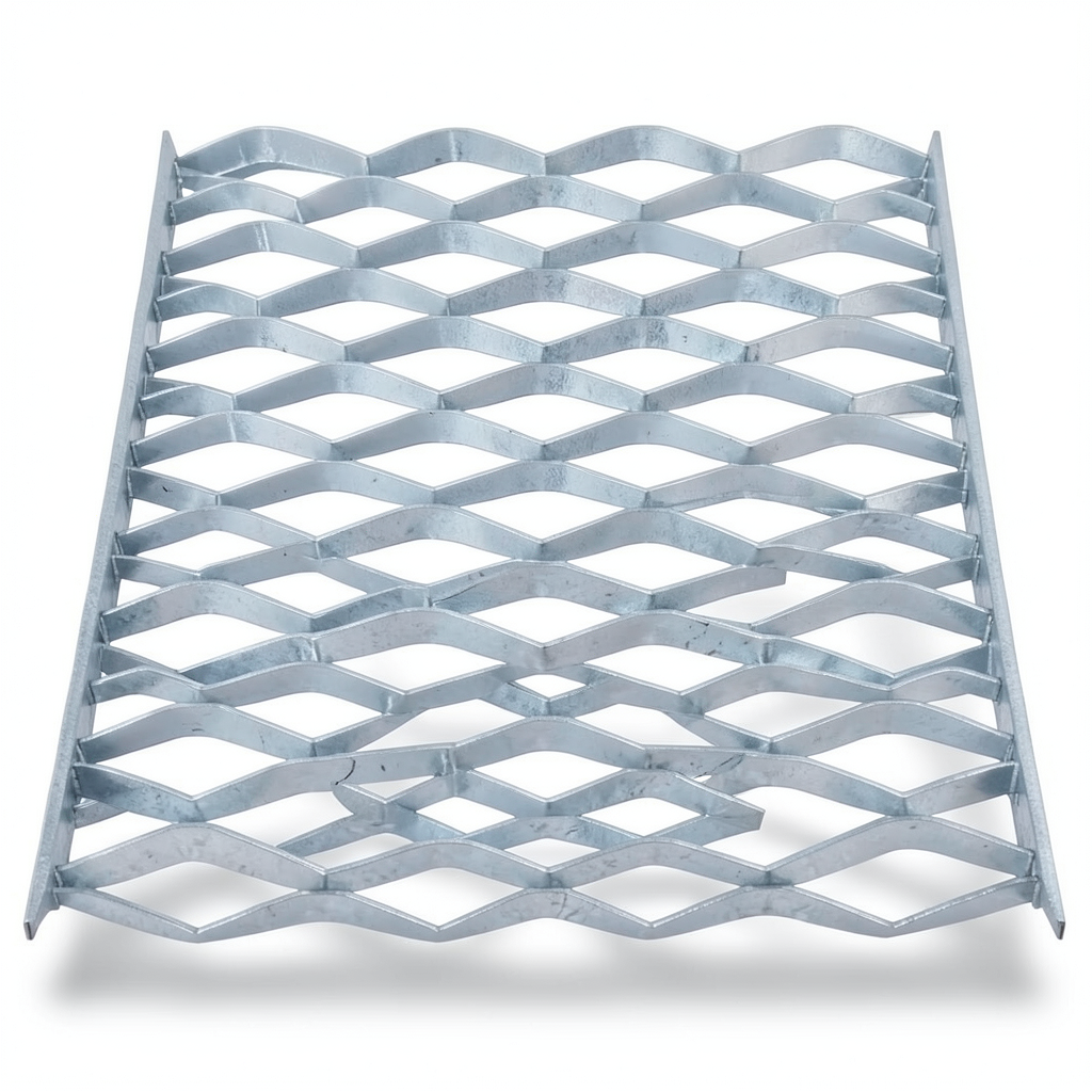 Galvanized Steel Expanded Metal Mesh Thickness 4.8 mm Width 1.22 m Length 4 m