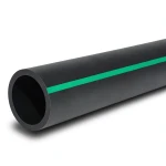 HDPE Polyethylene Pipe PN 3.9 Bar PE 63 OD 560 mm SDR 21 Black with Green Stripes