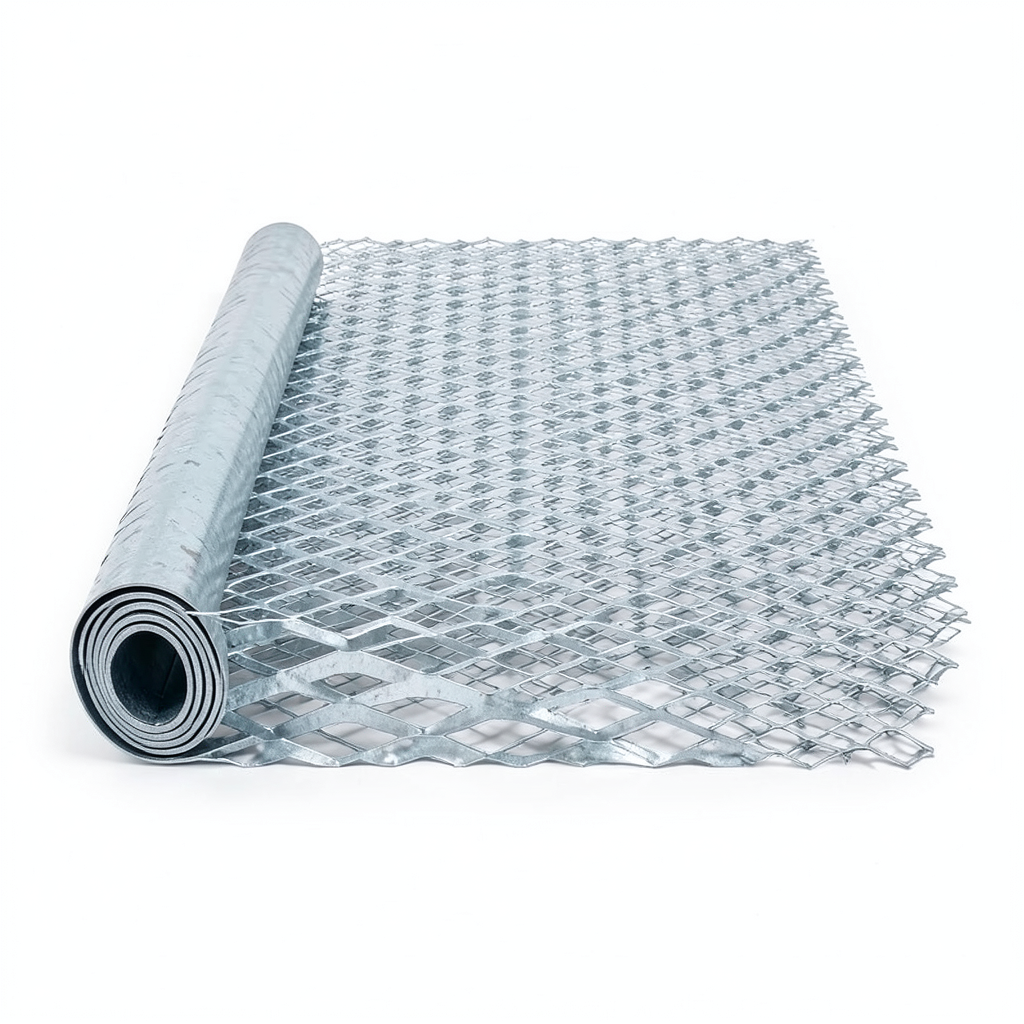 Galvanized Steel Expanded Metal Mesh Thickness 4.8 mm Width 1.22 M Length 5 M