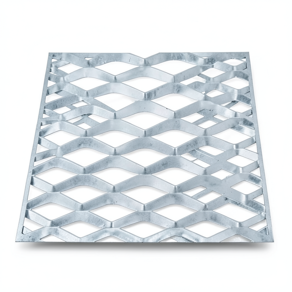 Galvanized Steel Expanded Metal Mesh Thickness 4.8 mm Width 1.22 m Length 7 m