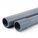 مواسير UPVC للتمديدات الكهربائية الوطني  EPC 80  مقاس 1/4 1 إنش سمك 4.85 مم لون رمادي