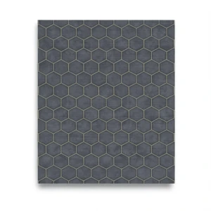 Italian Geometric Wall Covering 10m x 0.73m Dark Gray, Model 45125