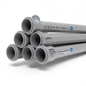 UPVC Pipes PN 4 Bar Size 560 mm Thickness 11 mm Gray Color | SAPPCO