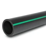 أنابيب بلاستيك HDPE ضغط 3.9 بار PE 63 قطر خارجي 315 مم SDR 21 أسود مع خطوط خضراء