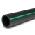 HDPE Polyethylene Pipe PN 6.2 Bar PE 63 250 mm SDR 13.6 Black with Green Stripes - Image 1