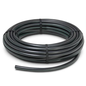 لفة أنابيب HDPE ضغط اسمي 3.9 بار PE 63 قطر خارجي 40 مم SDR 21 لون أسود