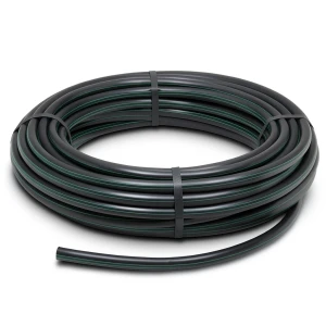 لفة أنابيب HDPE ضغط اسمي 3.9 بار PE 63 قطر خارجي 40 مم SDR 21 لون أسود