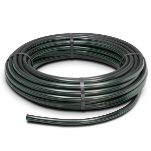 لفة أنابيب HDPE ضغط 3.9 بار PE 63 قطر خارجي 50 مم SDR 21 أسود