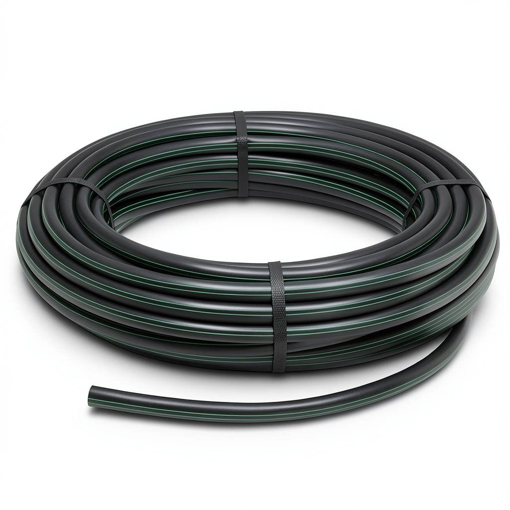 HDPE Polyethylene Coil Pipe Nominal Pressure 3.9 Bar PE 63 OD 63 mm SDR 21 Black