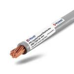 سلك كهرباء نحاس مجدول معزول PVC، مقاس 4mm، 450/750 فولت، رمادي | مجموعة كابلات الرياض