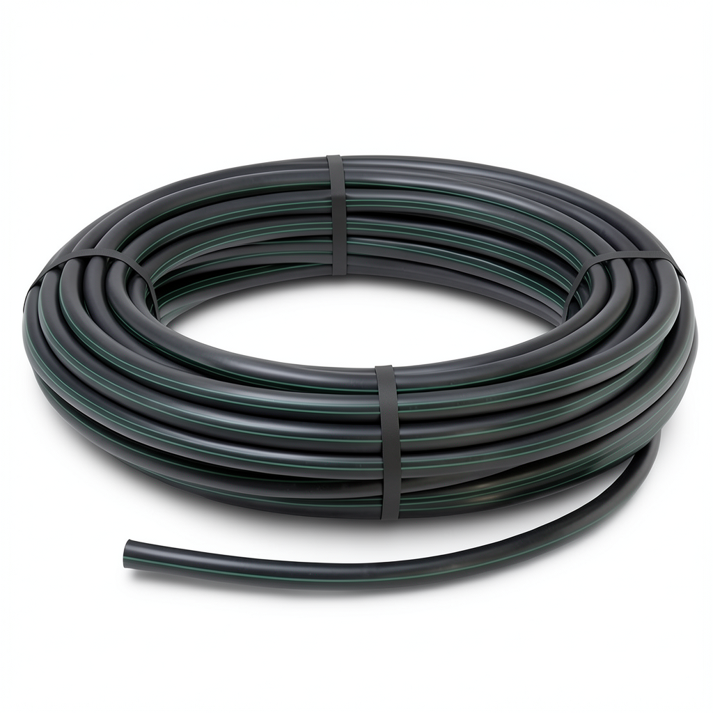 HDPE Polyethylene Plastic Coil Pipe 3.9 Bar PE 63 OD 160 mm SDR 21 Black